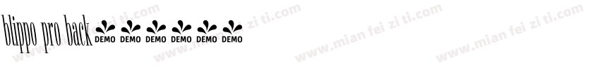 blippo pro back字体转换